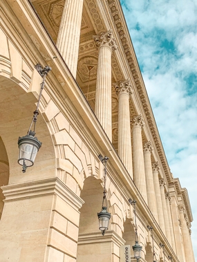 巴黎建筑局部特写摄影图片